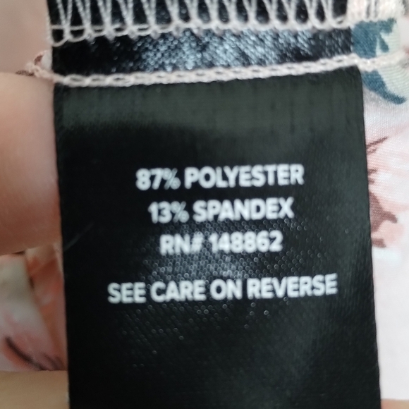 Torrid Pink Floral Babydoll Chablis Goddess Neck Tank Women's Plus Size 3X - Picture 5 of 6